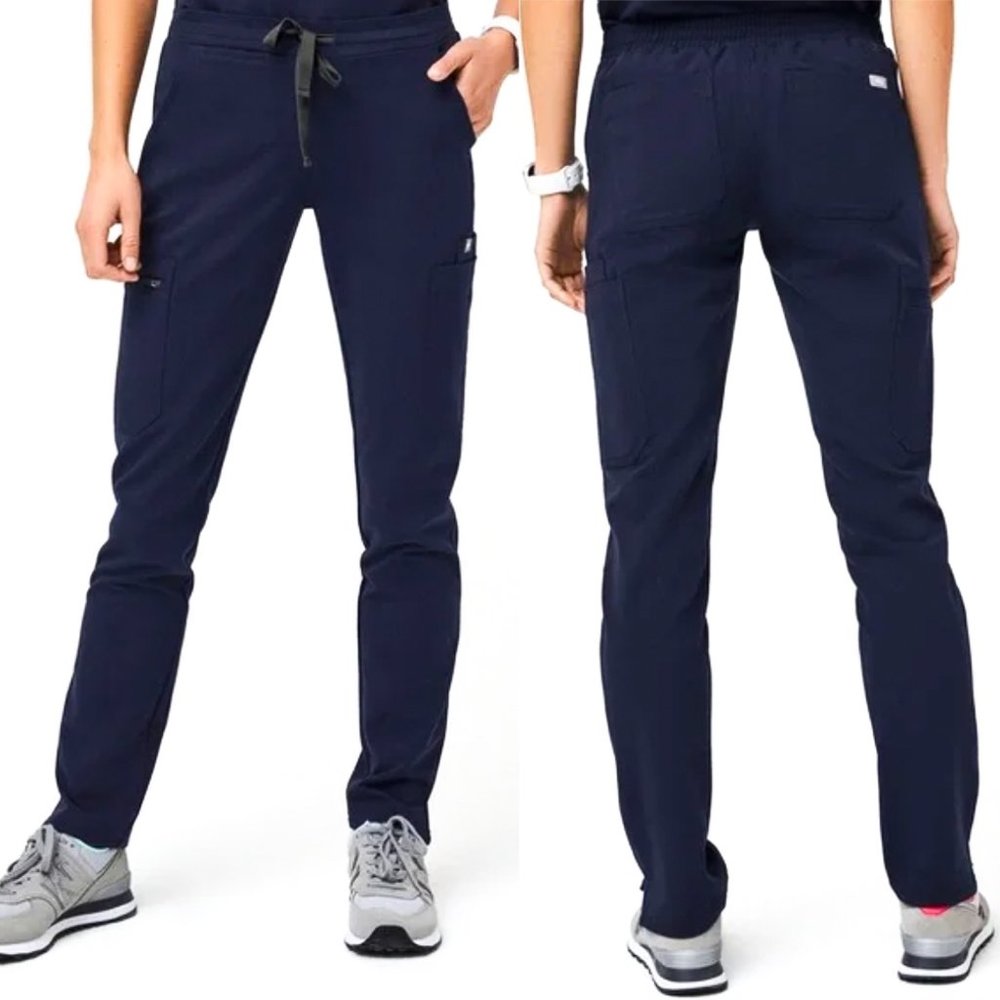FIGS Yola Skinny Scrub Pants in Navy Blue Technical Collection Bottoms Size XXS